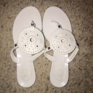 Jack Rodgers white sandals
